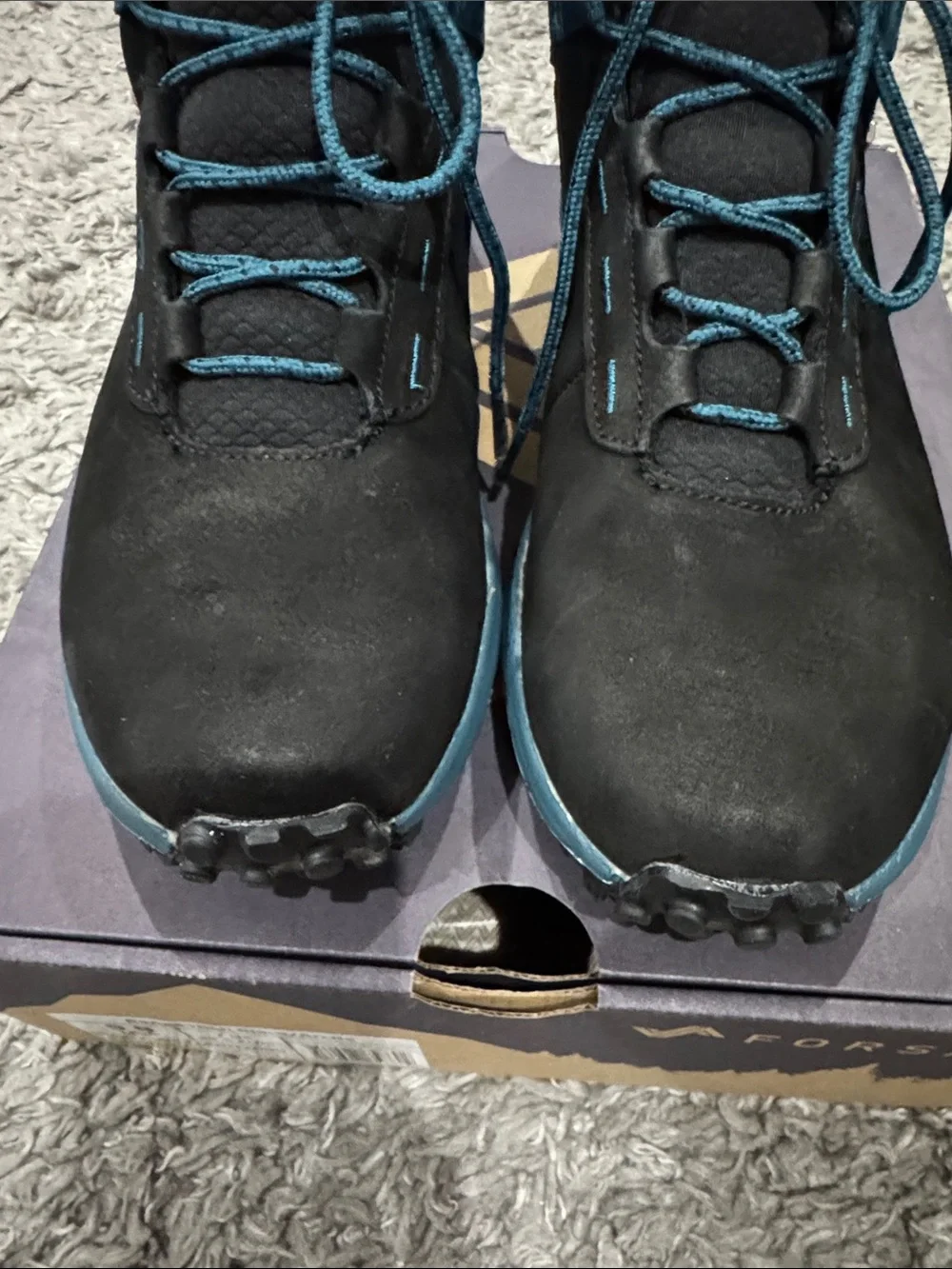 Forsake Women's Black Teal Athletic Boots
